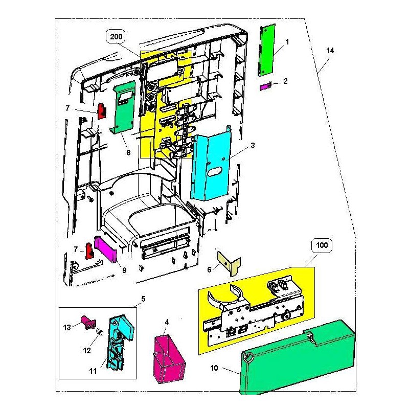 Bianchi Iris : Porte, côté intérieur