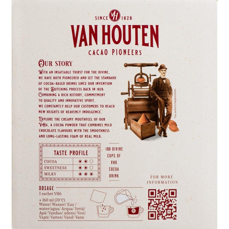 Van Houten Chocolat en dose de 23 g x 100