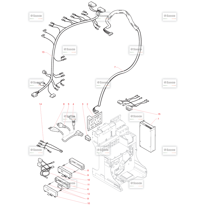 Circuit Electrique Saeco Phedra Evo