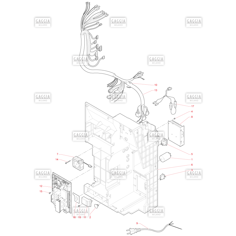 Circuit Electrique Gaggia G300 Krea