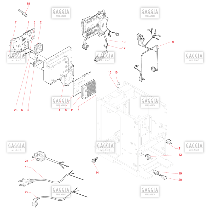 Circuit Electrique Gaggia G100
