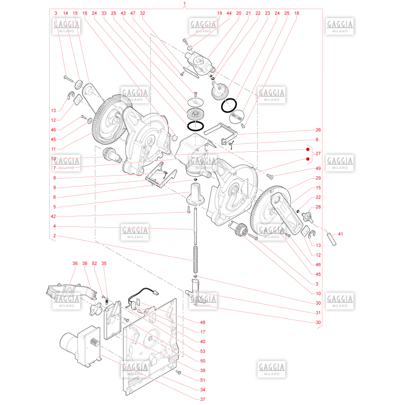 Groupe Café Ø43 Gaggia G100