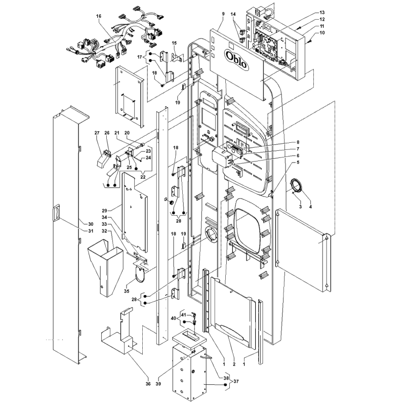 Porte Côté Intérieur Necta Oblo