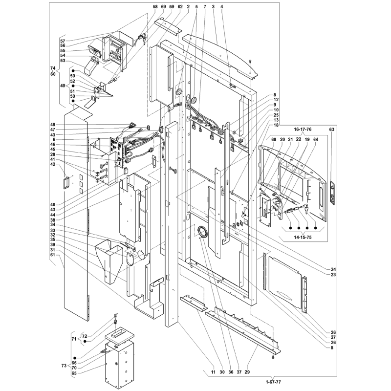 Porte Côté Intérieur Necta Zenith