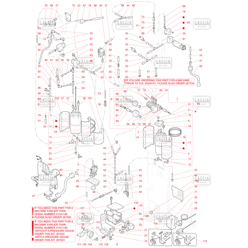 Circuit Hydraulique Gaggia La Solare