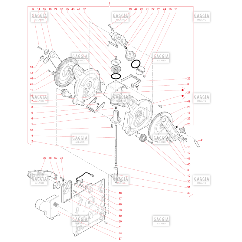 Groupe Café Ø43 Gaggia La Brillante