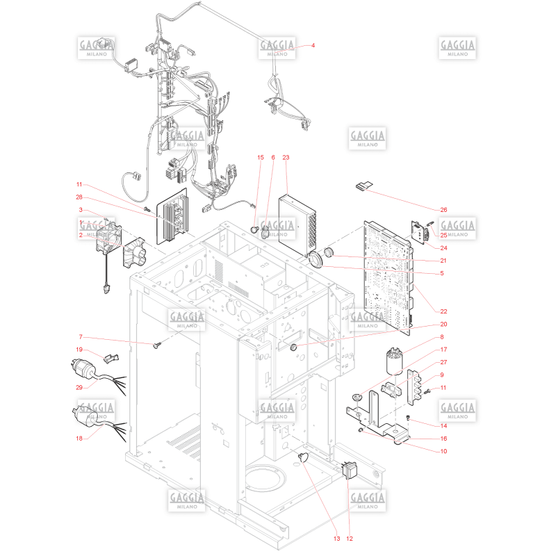 Circuit Electrique Gaggia G150