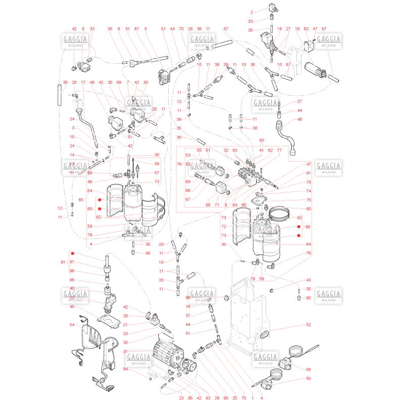 Circuit Hydraulique Gaggia G150