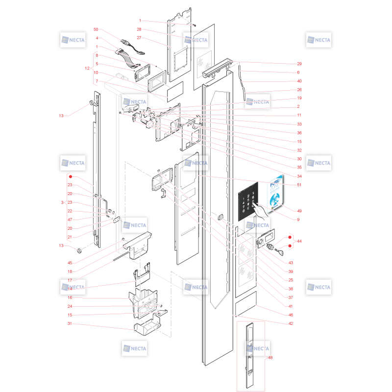 Porte Clavier Capacitif Necta Orchestra