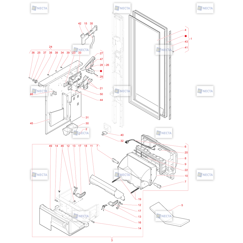 Porte Côté Intérieur Necta Twist