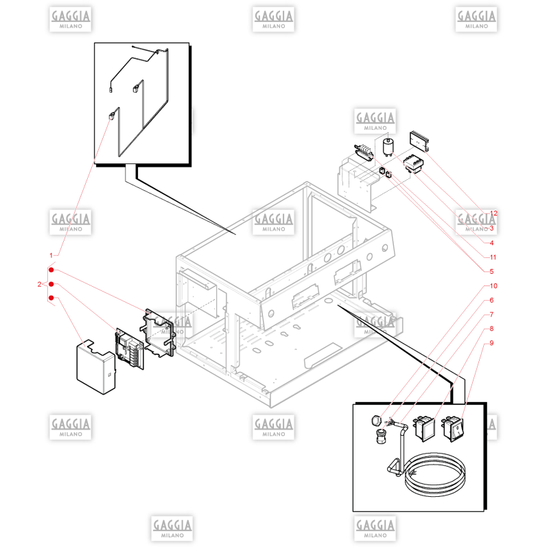 Circuit Electrique Gaggia La Decisa