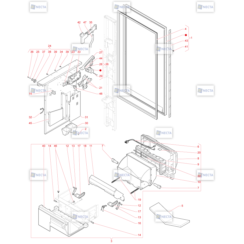 Porte Côté Intérieur Necta Vivace