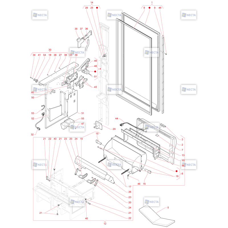 Porte Côté Intérieur Necta Swing