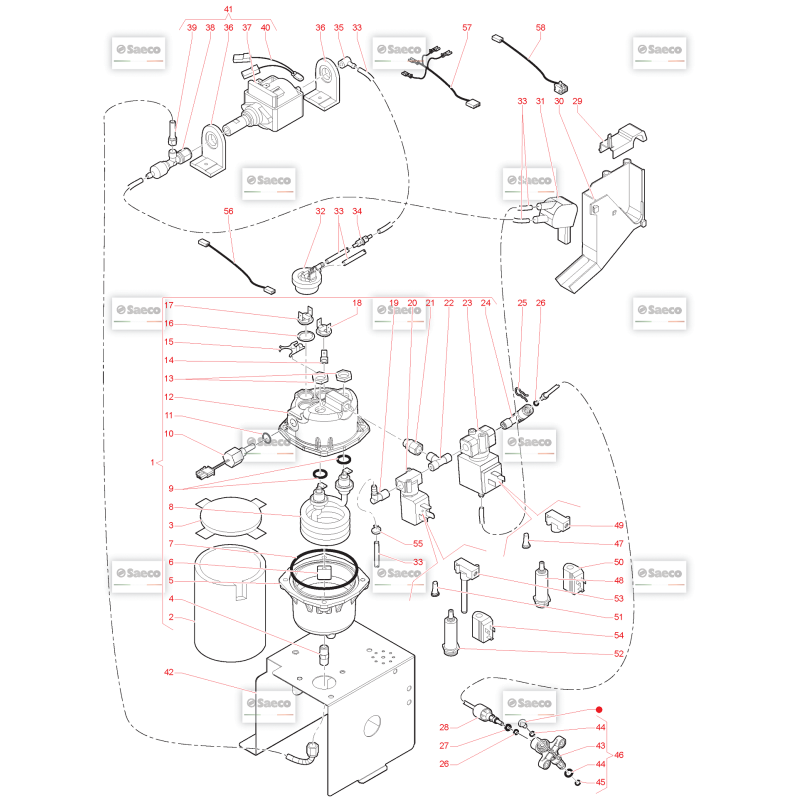 Circuit Hydraulique Saeco IperAutomatica Premium