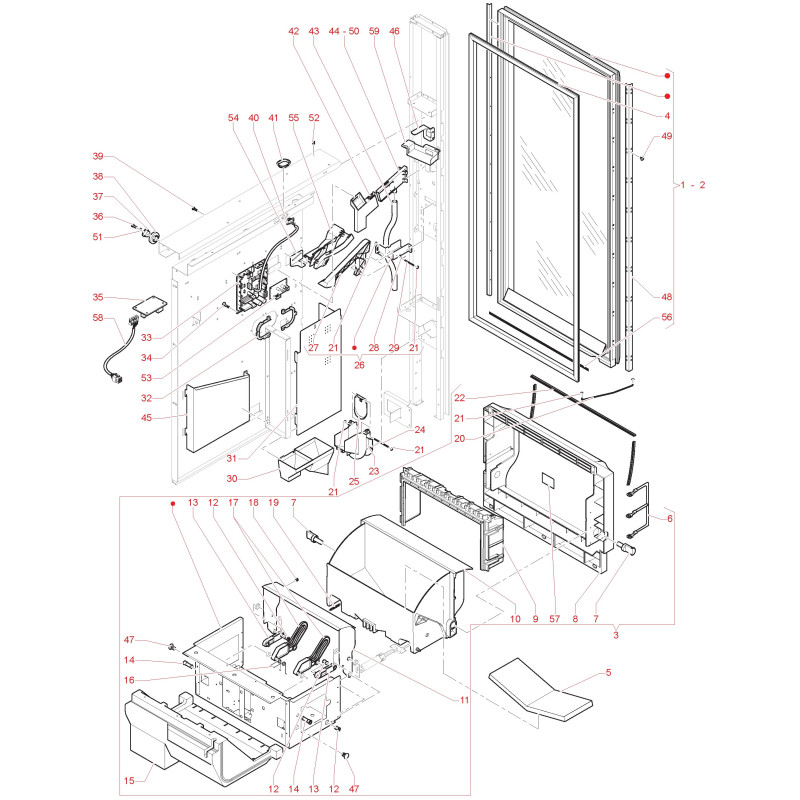 Porte Côté Intérieur Necta Melodia