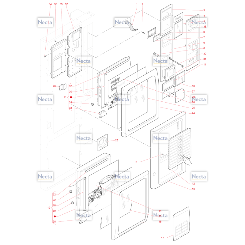 Porte Côté Extérieur Barista 500