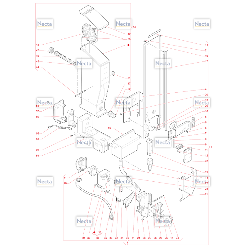 Distributeur Sucre & Spatules Barista 500