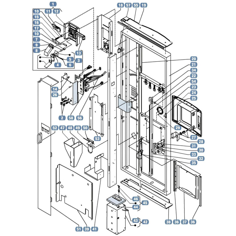 Porte Côté Intérieur Astro BLUE