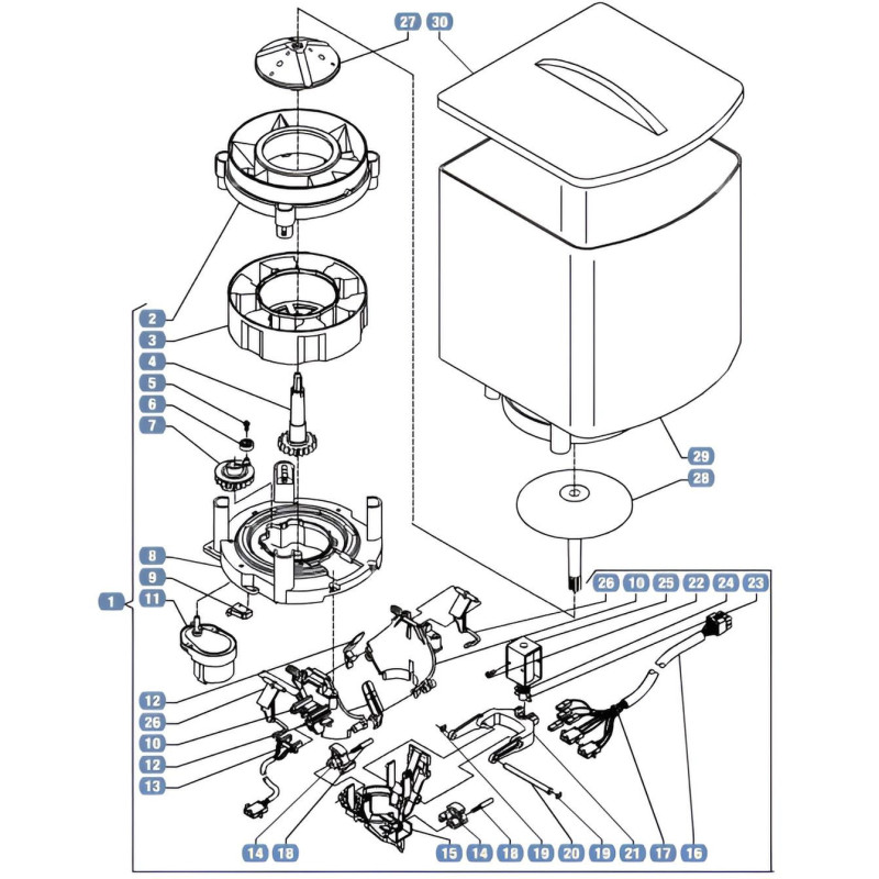 Distributeur Capsules Astro Blue