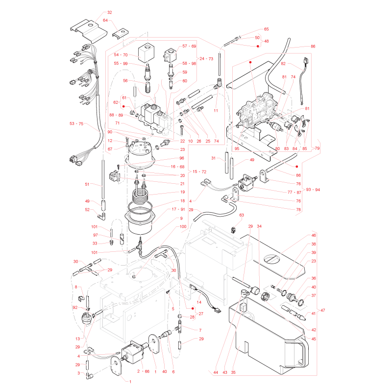 Circuit Hydraulique Koro Chaudière 300cc Autonome