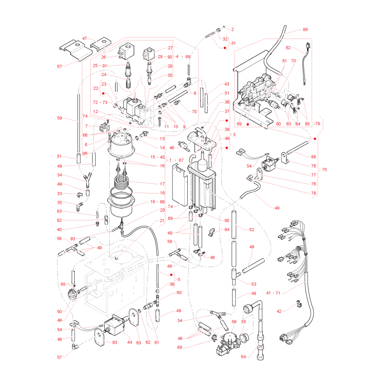 Circuit Hydraulique Koro Chaudière 300cc Réseau