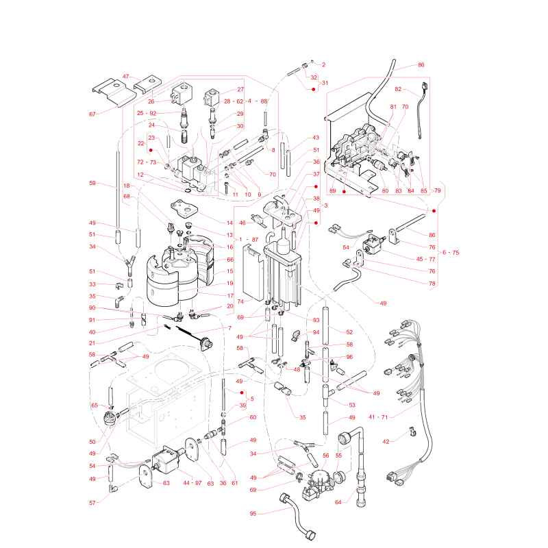 Circuit Hydraulique Koro Chaudière 500cc