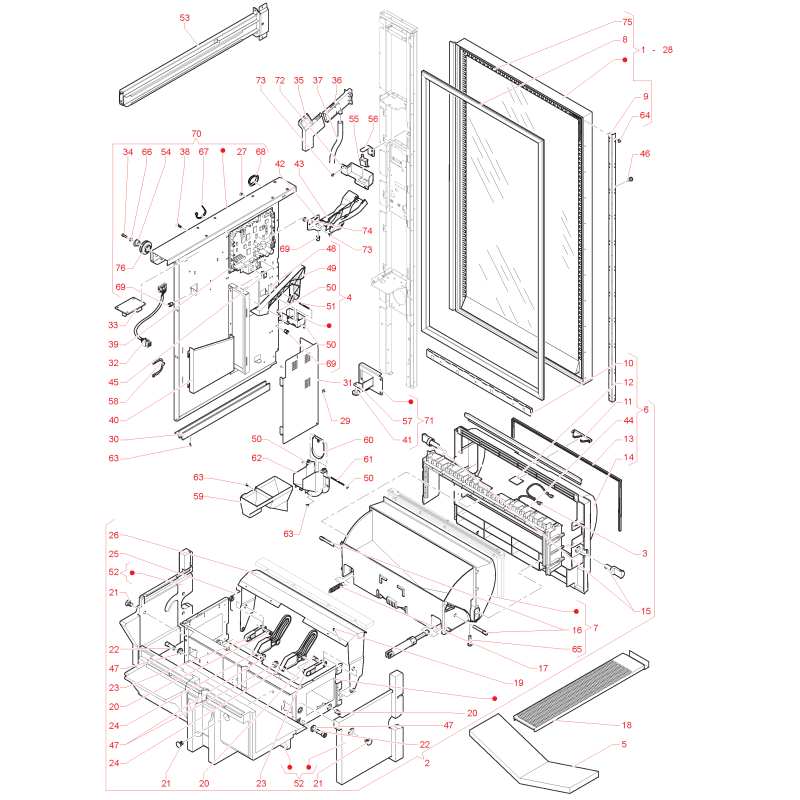 Porte Côté Intérieur Necta Tango