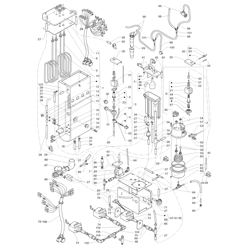 Circuit Hydraulique Kobalto Espresso + Instant