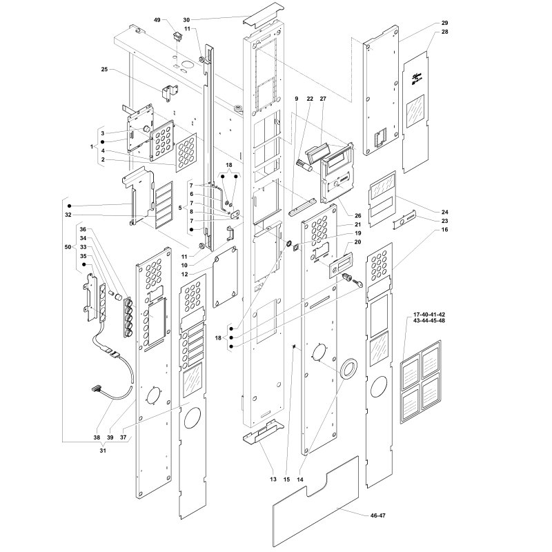 Porte Côté Extérieur Necta Sfera