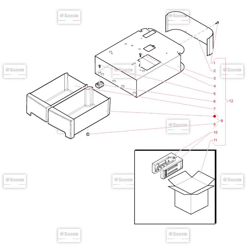 Socle Saeco Aulika Evo Office