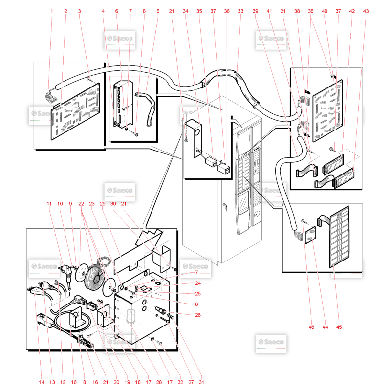 Circuit Electrique Saeco Cristallo 400