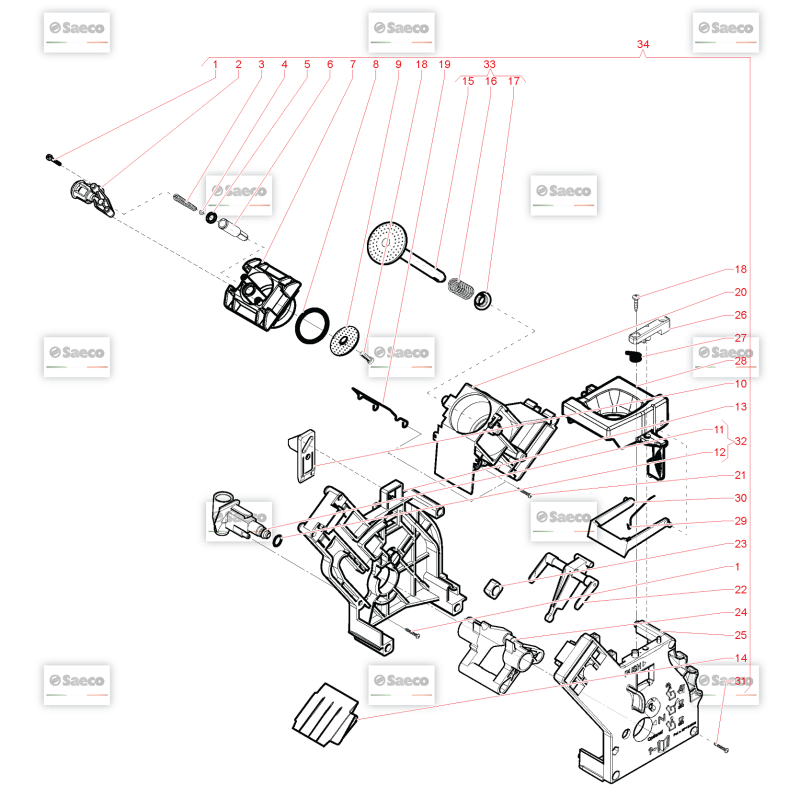 Groupe Café Saeco Lirika