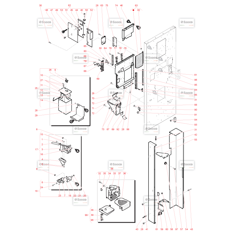 Porte Côté Intérieur Atlante 500 Evo