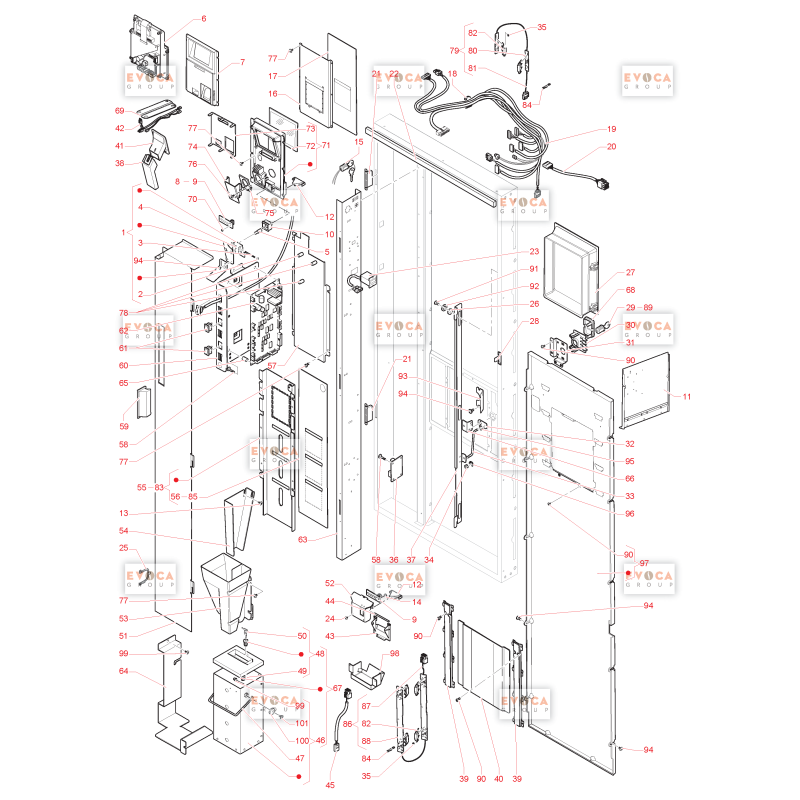 Porte Côté Intérieur Canto Touch