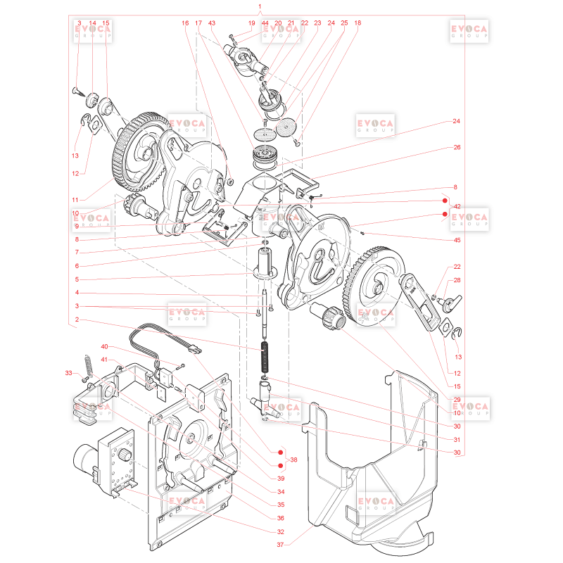 Groupe Café Z4000 Ø38 Necta Canto Touch
