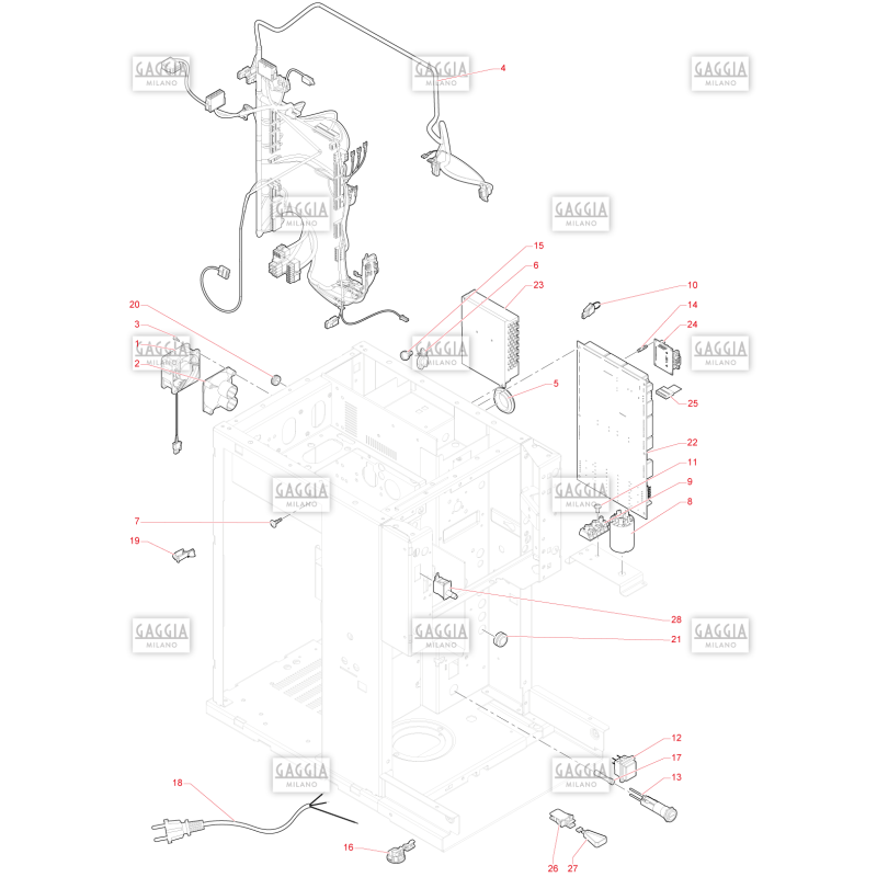 Circuit Electrique Gaggia G500