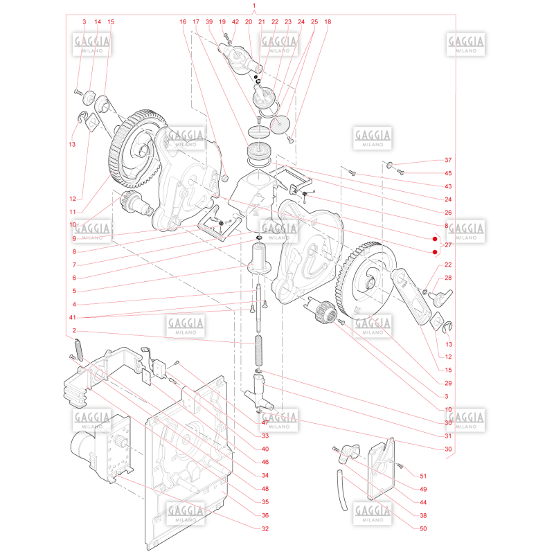 Groupe Café Ø46 Gaggia G500 Kalea