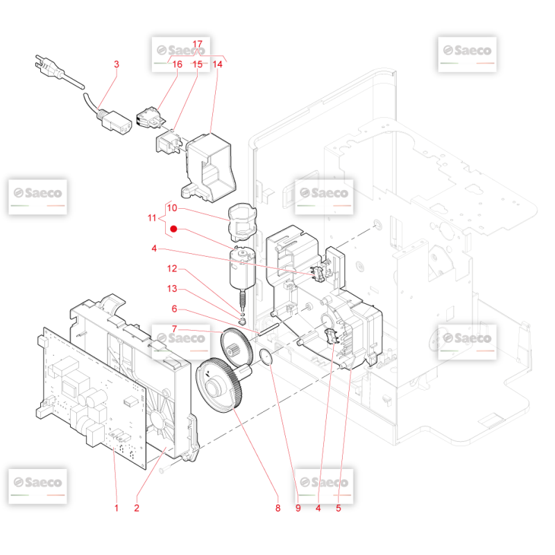 Circuit Electrique Saeco Magic