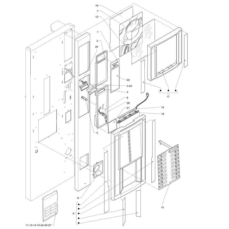 Porte Côté Extérieur Necta Kikko Ry